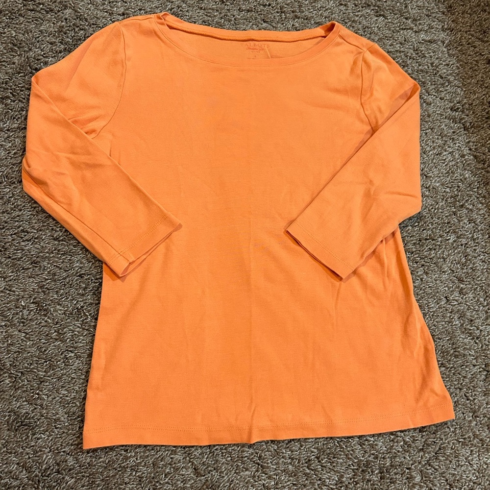 Orange Long Sleeve Top